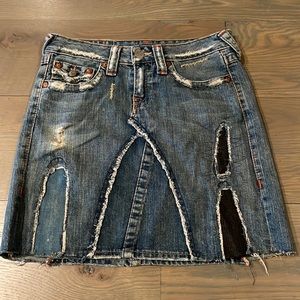 True Religion denim skirt